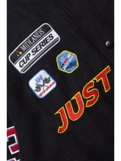 Hype Mens Jh Racer Badge Jacket - Black -Barbou Clothing Shop 10GTS SQ4 0000000004 BLACK MDd