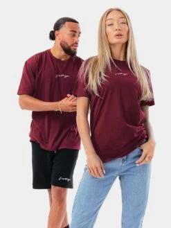 Hype Adult Essential Scribble Logo T-Shirt - Red