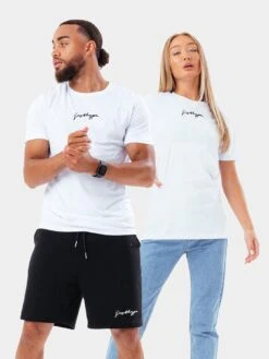 Hype Adult Essential Scribble Logo T-Shirt - White