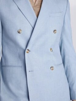 MOSS Slim Fit Double Breasted Jacket -Barbou Clothing Shop 10REV SQ4 0000000106 AQUA MDd