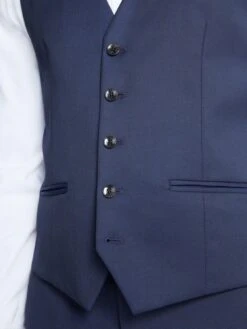 MOSS Slim Fit Waistcoat -Barbou Clothing Shop 10RN8 SQ4 0000000354 DARK BLUE MDd