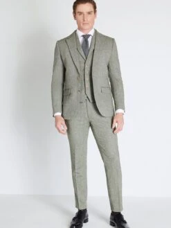 MOSS Slim Fit Tweed Jacket -Barbou Clothing Shop 10S0N SQ3 0000000047 GREEN MDo