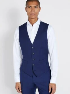 MOSS Tailored Fit Twill Waistcoat