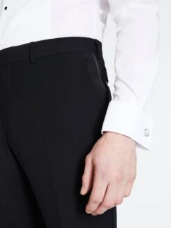 MOSS Tailored Fit Performance Dress Trousers -Barbou Clothing Shop 10SUM SQ4 0000000004 BLACK MDd