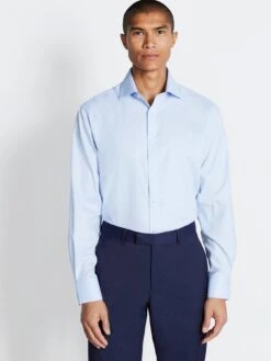 MOSS Regular Fit Single Cuff Dobby Shirt