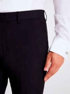 MOSS Slim Fit Dress Trousers -Barbou Clothing Shop 10T3J SQ4 0000000004 BLACK MDd