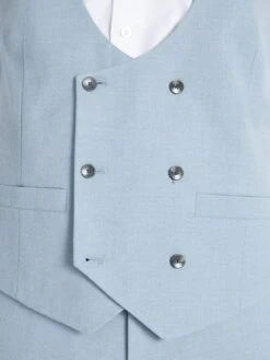 MOSS Tailored Fit Flannel Waistcoat -Barbou Clothing Shop 10VHW SQ4 0000000197 BRIGHT BLUE MDd