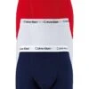Calvin Klein 3 Pack Of Trunks - Red/White/Navy