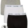 Calvin Klein Core Trunks (3 Pack) - Black/White/Grey