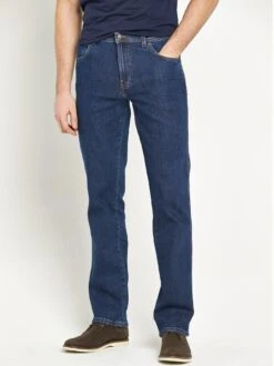 Wrangler Texas Straight Jean - Dark Stone Wash