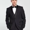 Skopes Newman Tailored Fit Tuxedo Jacket - Black