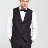 Skopes Newman Standard Tuxedo Waistcoat - Black