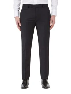 Skopes Newman Tailored Fit Tuxedo Trousers - Black