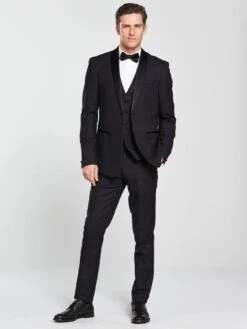 Skopes Newman Tuxedo Slim Trouser - Black -Barbou Clothing Shop M7T4U SQ3 0000000004 BLACK MDo