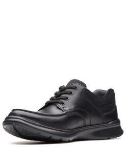 Clarks Cotrell Edge Wide Fit Shoes - Black