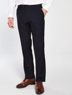 Skopes Madrid Tailored Fit Trousers - Navy