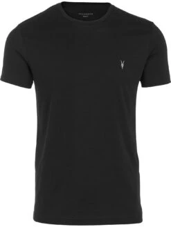 AllSaints Tonic Crew Neck T-Shirt - Black -Barbou Clothing Shop N639F SQ3 0000000004 BLACK SLf