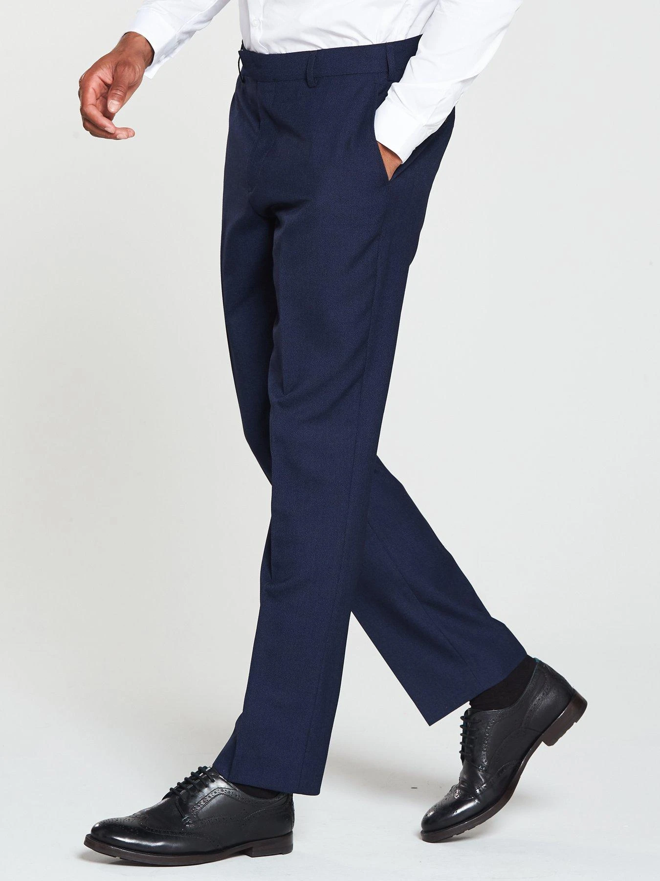 Skopes Harcourt Tailored Fit Trousers - Navy 1 Skopes Harcourt Tailored Fit Trousers - Navy