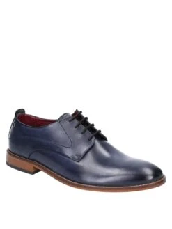 Base London Script Washed Leather Lace Up Shoe