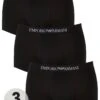 Emporio Armani Bodywear 3 Pack Cotton Trunks - Black
