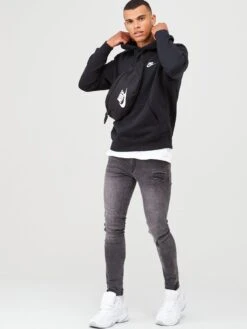 Nike Sportswear Club Fleece Overhead Hoodie - Black -Barbou Clothing Shop P44NV SQ3 0000000004 BLACK MDo