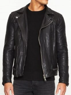 AllSaints Conroy Biker Jacket - Black