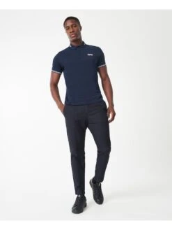 Barbour International Essential Tipped Polo Shirt - Navy -Barbou Clothing Shop PLRKN SQ3 0000000048 NAVY MDo