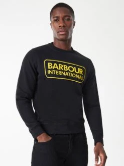 Barbour International Large Logo Sweatshirt - Black
