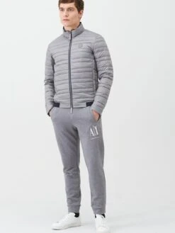 Armani Exchange Icon Ax Logo Joggers - Grey Marl -Barbou Clothing Shop PLRVM SQ3 0000000005 GREY MDo