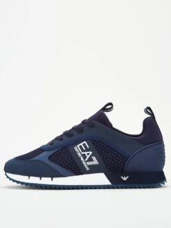 EA7 Emporio Armani Logo Runner Trainers - Navy -Barbou Clothing Shop PM43T SQ3 0000000048 NAVY SLs