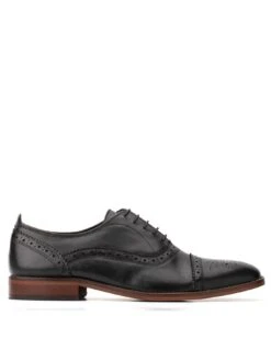 Base London Cast Waxy Lace Up Brogues - Black -Barbou Clothing Shop PXFX4 SQ3 0000000004 BLACK SLs