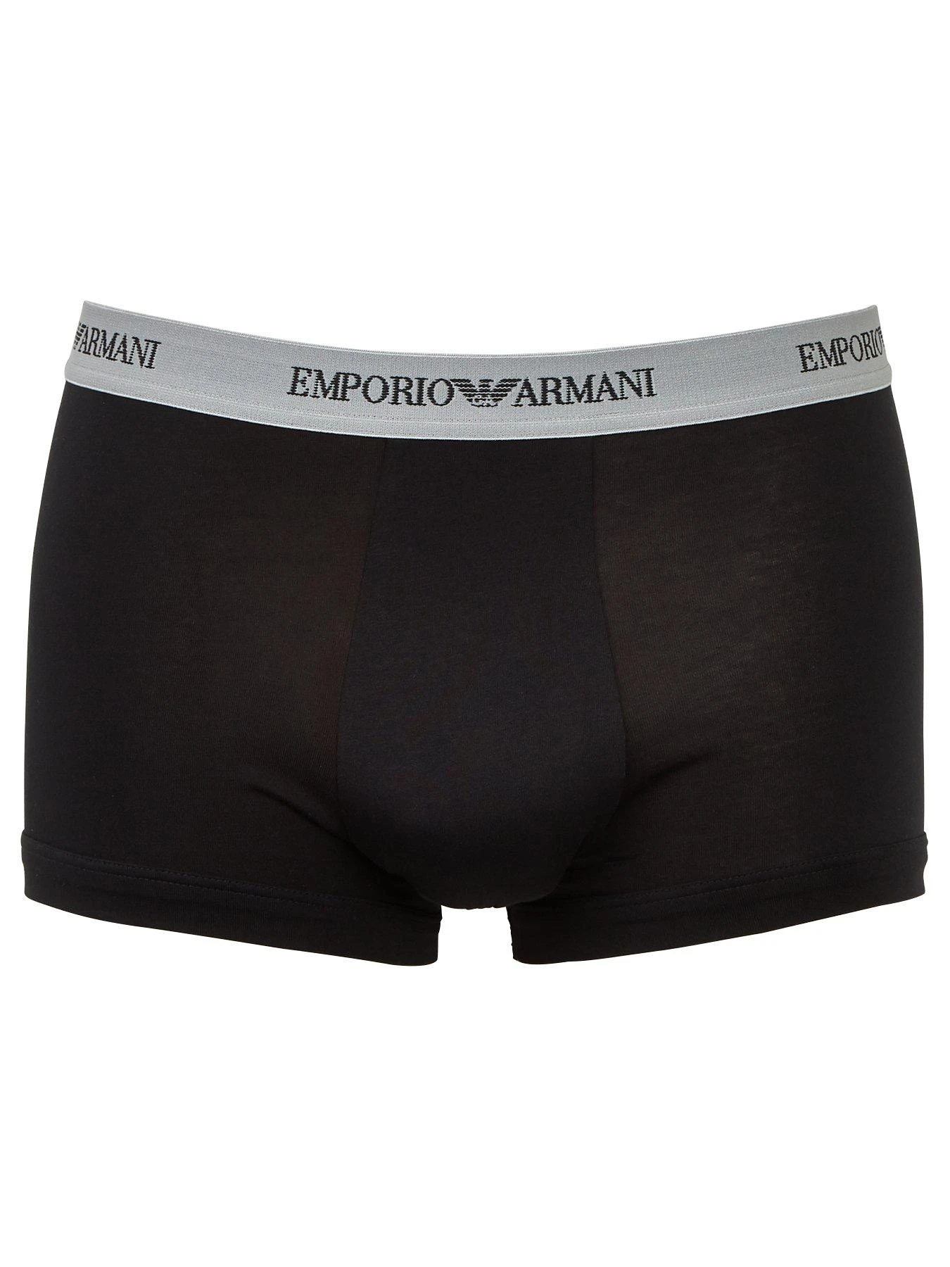 Emporio Armani Bodywear Bodywear 3 Pack Trunks - Black 2 Emporio Armani Bodywear Bodywear 3 Pack Trunks - Black - Image 2