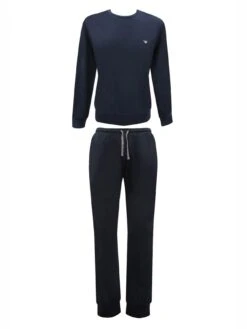 Emporio Armani Bodywear Crew Lounge Set - Navy