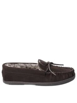 Hush Puppies Mens Ace Borg Lined Slippers - Brown -Barbou Clothing Shop QN6KR SQ3 0000000143 BROWN SLs