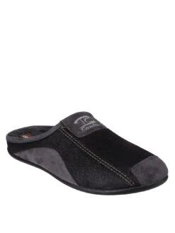 Cotswold Mens Westwell Mule Slippers - Black