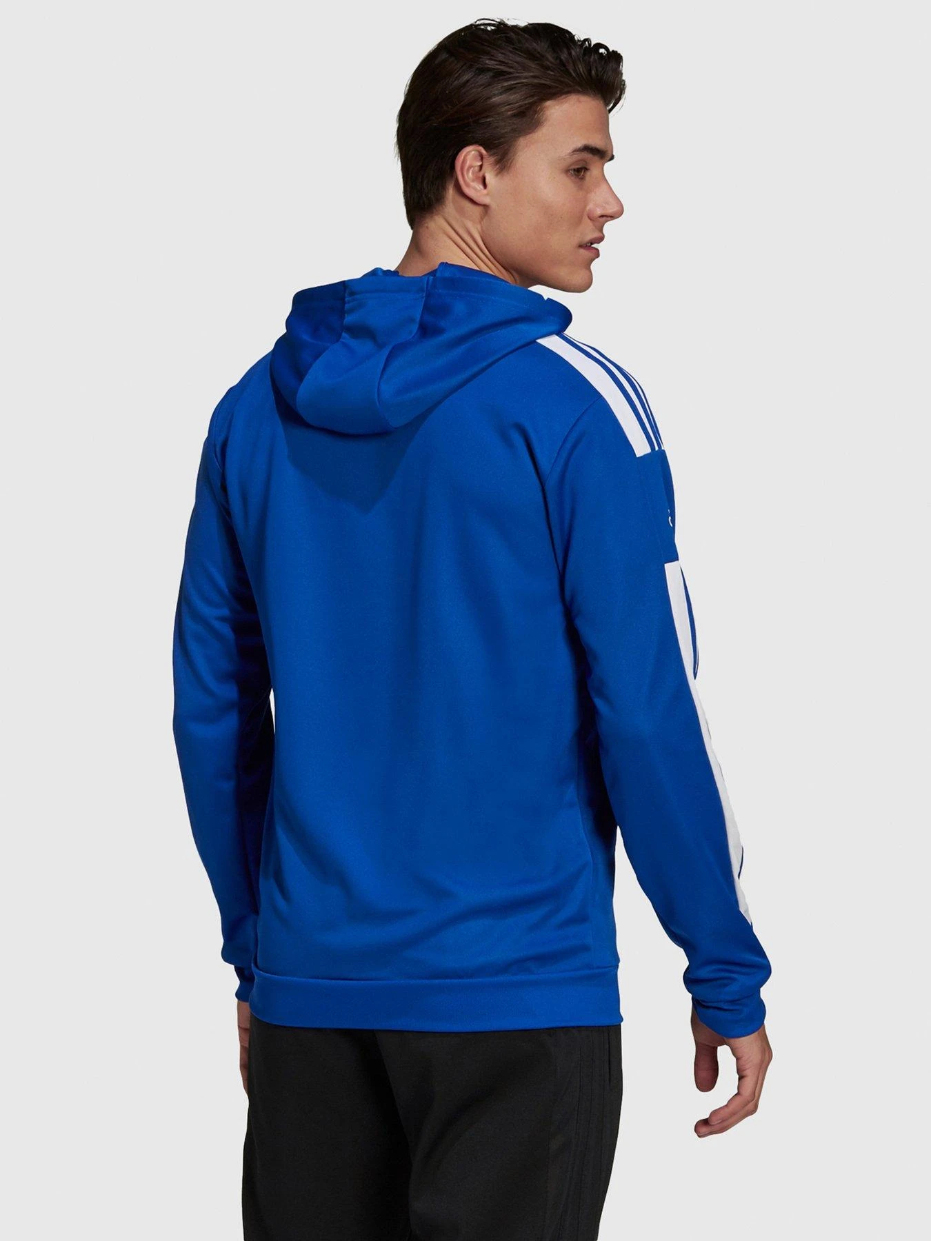 Adidas Men's Squad 21 Hoody - BLUE 2 Adidas Men's Squad 21 Hoody - BLUE - Image 2