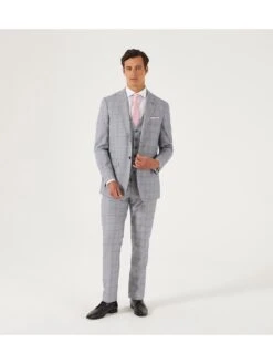 Skopes Anello Tailored Fit Jacket - Grey Check -Barbou Clothing Shop REXXX SQ3 0000000496 CHECK MDo