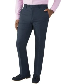 Skopes Antibes Tailored Fit Trousers - Navy