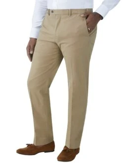 Skopes Antibes Tailored Fit Trousers - Stone