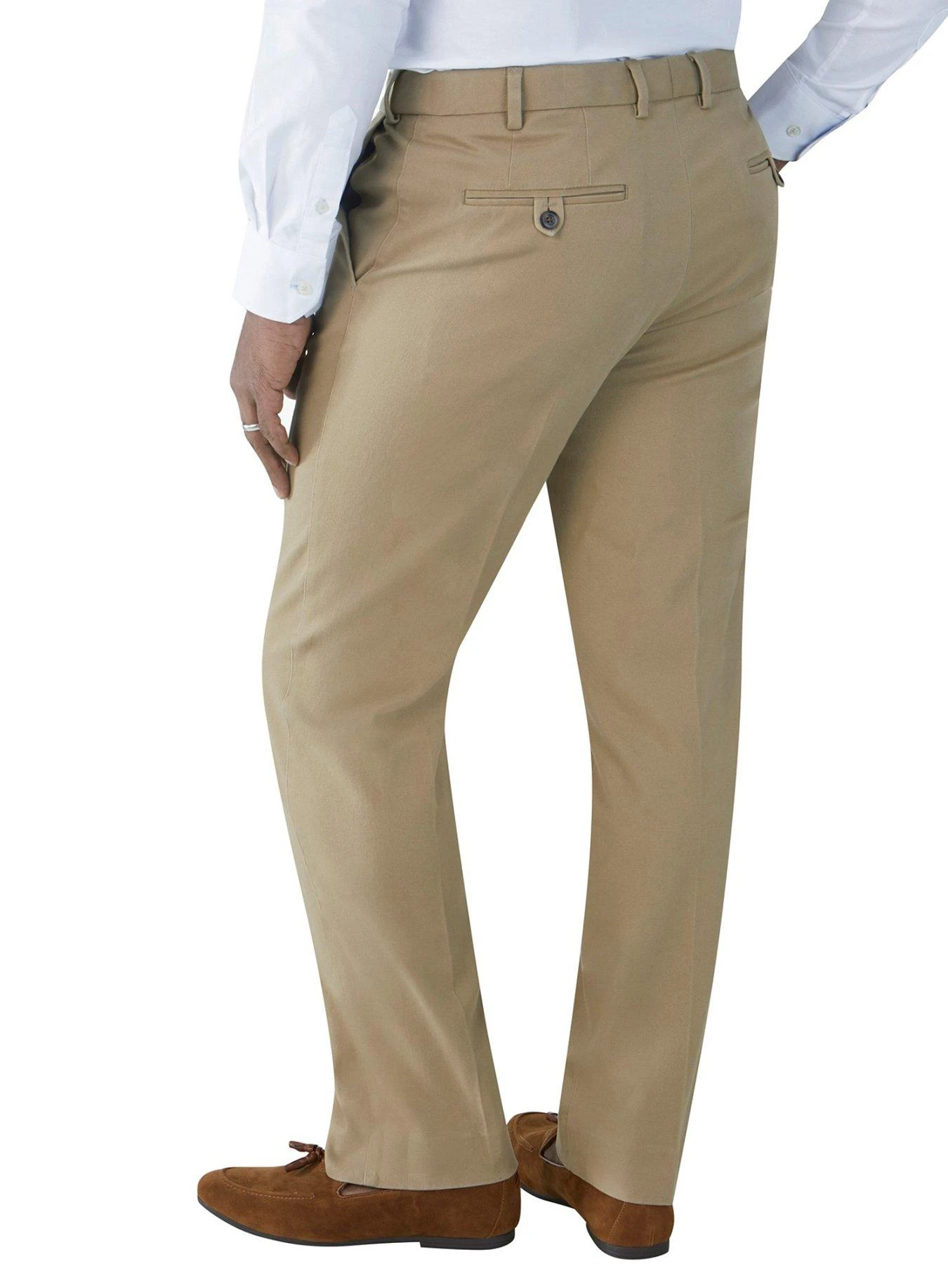 Skopes Antibes Tailored Fit Trousers - Stone 2 Skopes Antibes Tailored Fit Trousers - Stone - Image 2