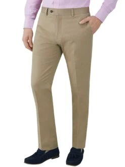Skopes Antibes Tapered Fit Trousers - Stone