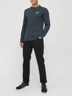 EA7 Emporio Armani Core ID Logo Sweatshirt - Navy  -Barbou Clothing Shop RFJDR SQ3 0000000048 NAVY MDo