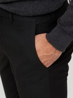 River Island Skinny Fit Twill Suit Trousers - Black -Barbou Clothing Shop RJ4F7 SQ4 0000000004 BLACK MDd