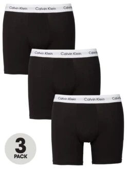 Calvin Klein 3 Pack Boxer Briefs - Black