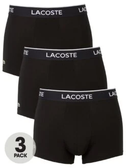 Lacoste Sportswear 3 Pack Boxers - Black