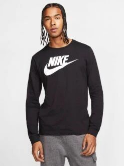 Nike Futura Long Sleeve T-Shirt - Black/White