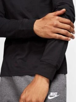 Nike Futura Long Sleeve T-Shirt - Black/White -Barbou Clothing Shop RWEE4 SQ4 0000000019 BLACK WHITE MDd