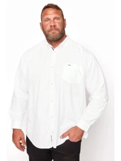 BadRhino Essential Long Sleeve Oxford Shirt - White