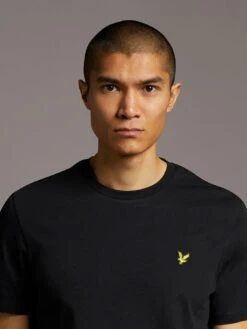 Lyle & Scott Plain T-shirt - Black -Barbou Clothing Shop T4JVG SQ4 0000000004 BLACK MDd