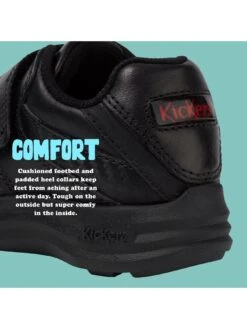 Kickers Reasan Lace Up Leather Shoes - Black -Barbou Clothing Shop T6E67 SQ6 0000000004 BLACK SLd